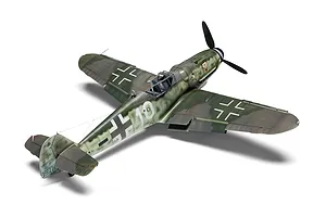 Airfix 1/24 Messerschmitt Bf109G-5/G-6 Fighter Scaled Plastic Model Kit image 138159