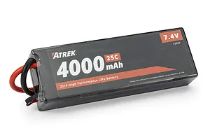 Atrek 7.4V 4000mAh 25C 2S Hard Case LiPo Battery image 138226