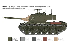 Italeri 1/35 M47 Patton Medium Tank Scaled Plastic Model Kit image 138230
