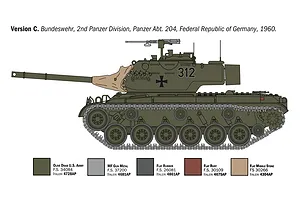 Italeri 1/35 M47 Patton Medium Tank Scaled Plastic Model Kit image 138232