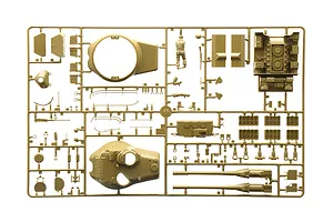 Italeri 1/35 M47 Patton Medium Tank Scaled Plastic Model Kit image 138239