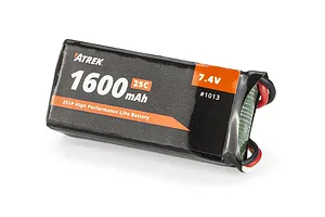 Atrek 7.4V 1600mAh 25C 2S Soft Case LiPo Battery image 138242
