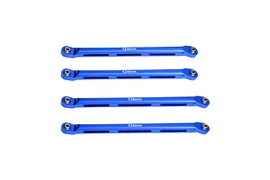 GPM Blue Aluminium Axial RBX10 Ryft Front Upper & Lower Chassis Linkages 4Pcs image 139059