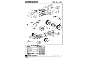 Scalextric 1/32 Batmobile Chromed Ultimate Collection Slot Car Set 3Pcs image 25