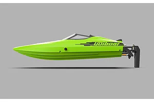 UDI 17" Xiphactinus Deep-V RC Speed Boat - Green image 139248