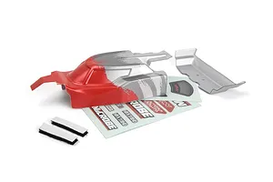 Maverick 1/24 Microbe Top Notch Painted Body Shell - Red