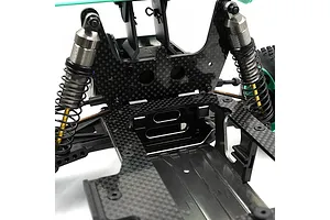 Yeah Racing Aluminium Rear Shock Tower Mount and Arm Mount - Black image 5