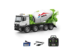 Huina Cement Mixer Truck RC Construction Vehicle Electric 4WD 1/14 Scale RTR image 139726