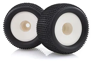 HSP 3.3" Off Road Tyres on White Rims - Wheels 2Pcs image 13974