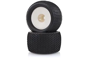 HSP 3.3" Off Road Tyres on White Rims - Wheels 2Pcs image 13975