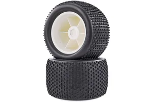 HSP 3.3" Off Road Tyres on White Rims - Wheels 2Pcs image 13976