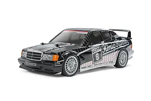 Tamiya TT-02 1991 Mercedes-Benz 190 E 2.5-16 EVO II RC Car Electric 4WD 1/10 Scale Kit - Black