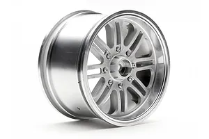 HPI 3.3" 8 Spoke Matte Chrome Rims 2Pcs image 13996