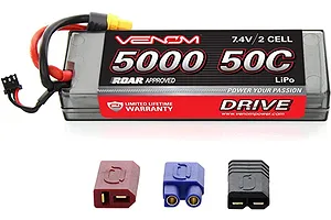Venom 7.4V 5000mAh 50C 2S Hard Case LiPo Battery image 140141
