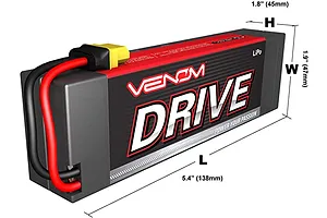 Venom 14.8V 5000mAh 50C 4S Hard Case LiPo Battery image 140147