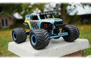 HPI Mini-King Flux Ford Bronco Big Kahuna 4400 RC Monster Truck Electric Brushless 4WD 1/18 Scale RTR - Blue image 140170