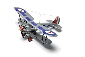Airfix 1/48 Bristol Bulldog Mk.IIA BiPlane Fighter Scaled Plastic Model Kit image 140378