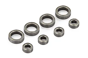 Atrek 5x10x4mm and 10x15x4mm Metal Shielded Ball Bearings Set 8Pcs