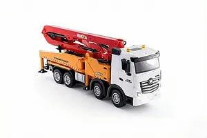 HuiNa 1381 RC Concrete Pump Truck Electric 2WD 1/18 Scale RTR - Red image 140564