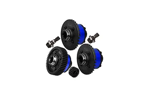 GPM Carbon Steel Front, Rear and Centre Differentials with 20T Pinion and Input Gears - Blue image 140858
