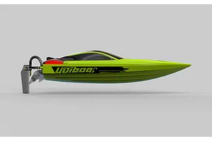 UDI Mosasaurus 22" Muscle Deep-V RC Speed Boat - Grey image 140895