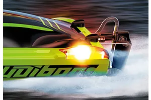 UDI Mosasaurus 22" Muscle Deep-V RC Speed Boat - Grey image 140896