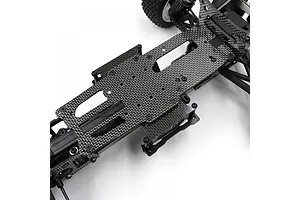 Yeah Racing Aluminium and Carbon Fibre Short Battery Holder Set - Black image 2