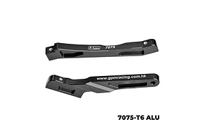 GPM Aluminium Front and Rear Chassis Braces 2Pcs - Black