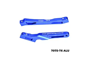 GPM Aluminium Front and Rear Chassis Braces 2Pcs - Blue