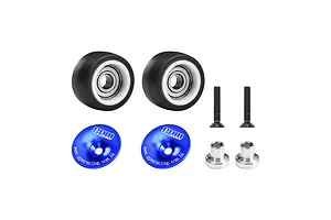 GPM Aluminium Wheelie Bar Wheels with Axles Set - Blue