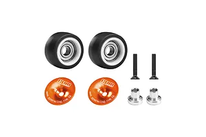 GPM Aluminium Wheelie Bar Wheels with Axles Set - Orange