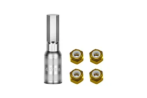 GPM 4.5mm Nyloc Wheel Nuts 4Pcs with Tool - Gold image 141774
