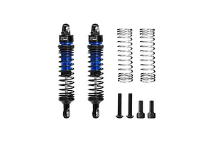 GPM Aluminium 71mm Front or Rear Adjustable Progressive Spring Shocks Set 2Pcs - Blue