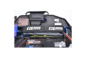 GPM Aluminium Battery Hold-Down with Strap - Red image 3