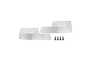 GPM Stainless Steel Rear Thick Mud Guards 2Pcs - Silver