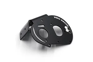 Yeah Racing Aluminium Motor Mount Plate - Black
