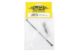 Yeah Racing TARL-007BK steel driveshaft and input cup set in original yellow and white retail packaging.