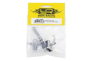 Yeah Racing Aluminium Steering Assembly Set in original yellow and clear plastic packaging.