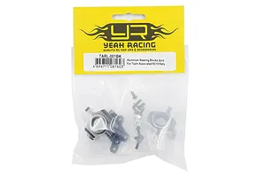 Yeah Racing Aluminium Steering Hub Carriers and Linkage Set 4Pcs - Black image 3