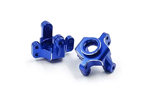 Yeah Racing Aluminium Steering Hub Carriers and Linkage Set 4Pcs - Deep Blue image 2
