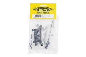 Yeah Racing TARL-006BK shock tower set in original yellow and clear plastic packaging.