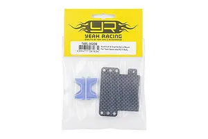 Yeah Racing Aluminium and Carbon Fibre Servo Mount Set for Team Associated RC10 Rally in original retail packaging.