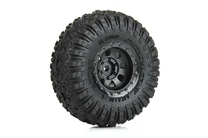 Pro-Line 1/30 Aztek Front and Rear Rims on Black Clobber Tyres 4Pcs - Glued Wheels