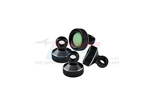 GPM Black Aluminium Shock Caps 4Pcs - Black