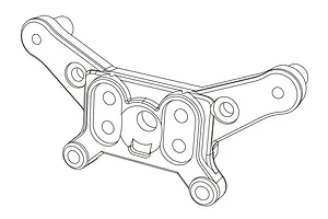 MJX RC Front Shock Tower