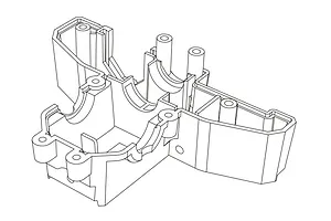 MJX RC Rear Lower Bulkhead