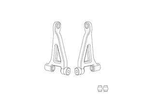 MJX RC Rear Upper Suspension Arms 2Pcs