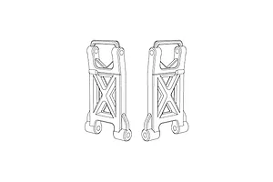 MJX RC Rear Lower Suspension Arms 2Pcs