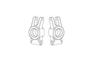 MJX RC Rear Hubs 2Pcs