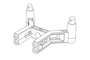 MJX RC Rear Body Posts